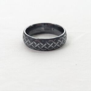 Men's Celtic Knot Triton Tungsten Carbide Comfort Fit Ring 10